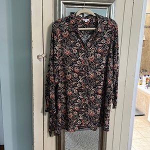 Button Down Tunic with Pockets